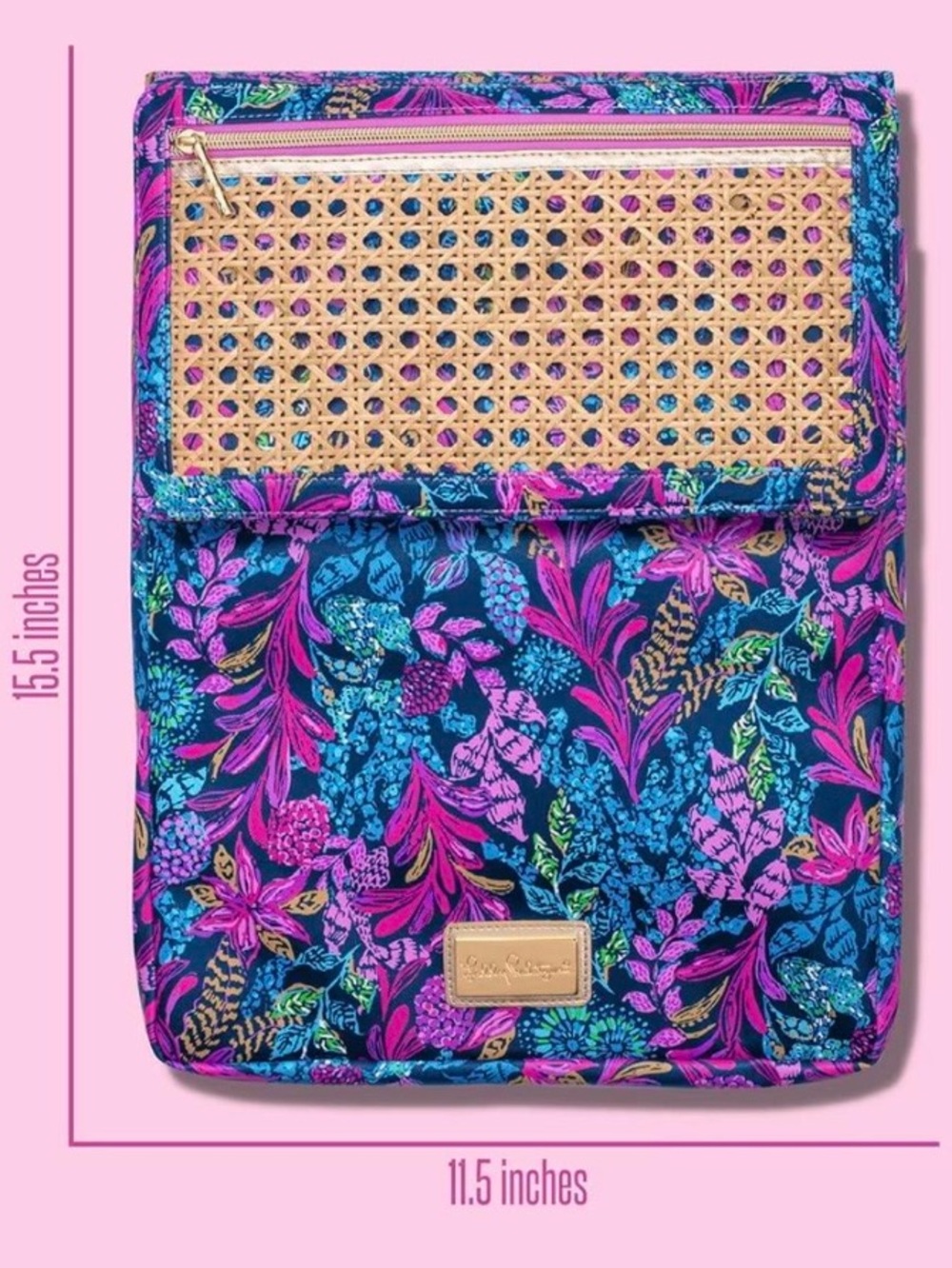 NWT Lilly Pulitzer Calypso Coast Woven laptop sleeve